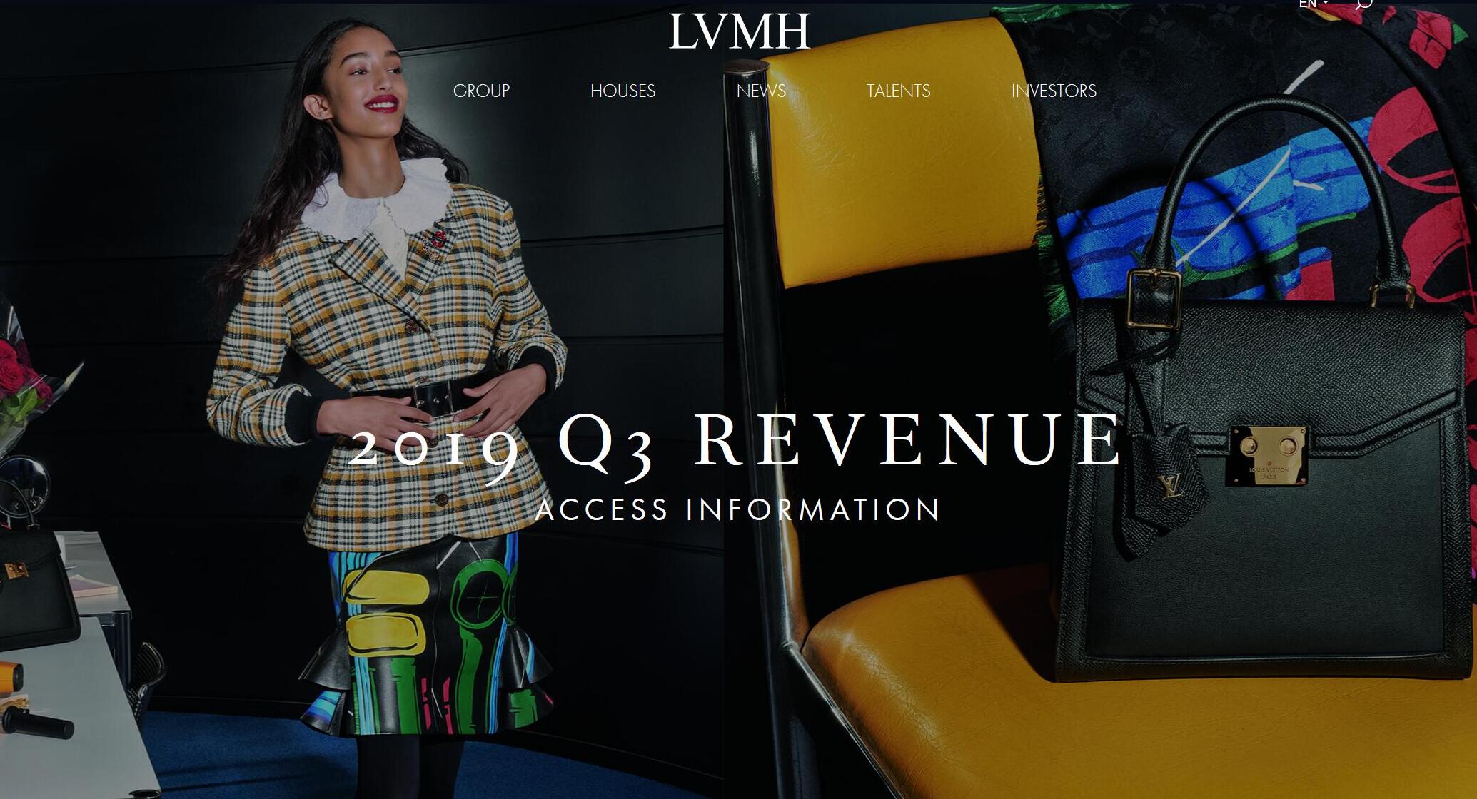 LVMH集团最新季报：净销售额同比大增17%，时装皮具增幅达22%