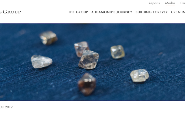 钻石市场大幅下滑，De Beers 连续三个批次原石销售额低于3亿美元