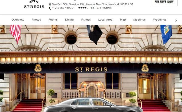 卡塔尔投资局以3.1亿美元收购万豪集团旗下纽约瑞吉酒店
