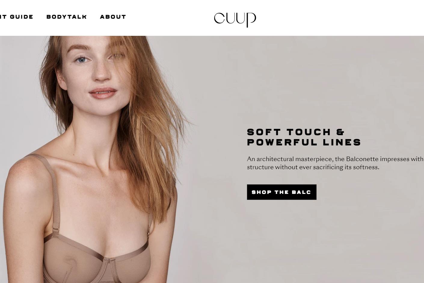 用视频帮你选内衣，互联网内衣品牌 Cuup 完成 1100万美元A轮融资
