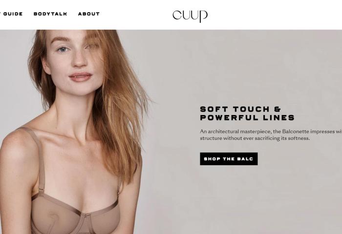 用视频帮你选内衣，互联网内衣品牌 Cuup 完成 1100万美元A轮融资