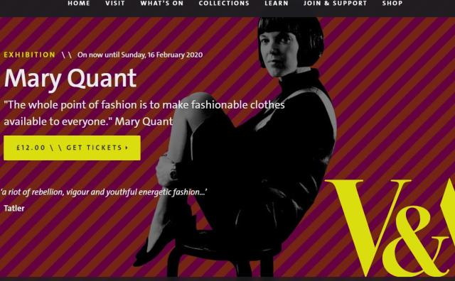 “迷你裙之母”Mary Quant 个人回顾展参观者超40万人次，跻身伦敦V&A博物馆最受欢迎的时尚展览之列