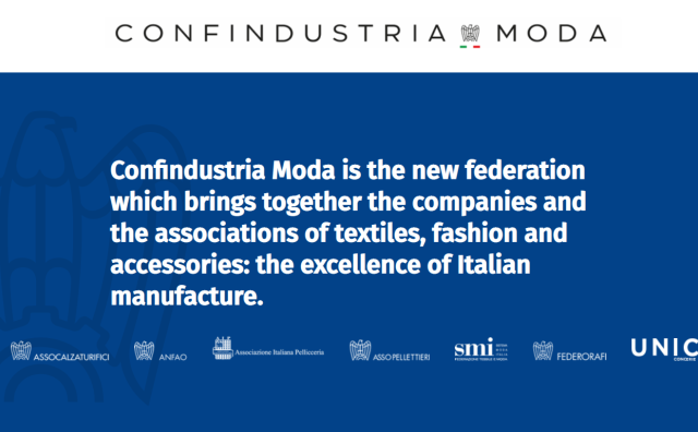 意大利时尚工业联合会与工会组织签订安全保障议定书，呼吁尽快复工
