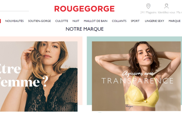 法国内衣品牌 RougeGorge推出个性化服务工具，客户可以先了解产品情况再预约到店时间