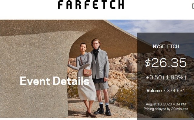 英国奢侈品电商 Farfetch上季度活跃用户同比大增 42.4%，董事会自IPO以来首次重大改组