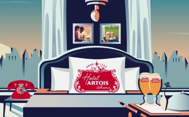 比利时啤酒品牌 Stella Artois 携手明星名人，让你坐在家中就可享受五星级酒店服务