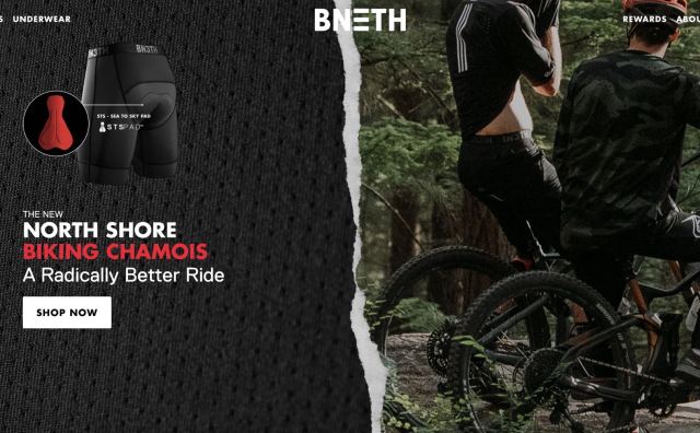 加拿大男士内衣创业品牌 Bn3th 推出独家专利技术的骑行裤