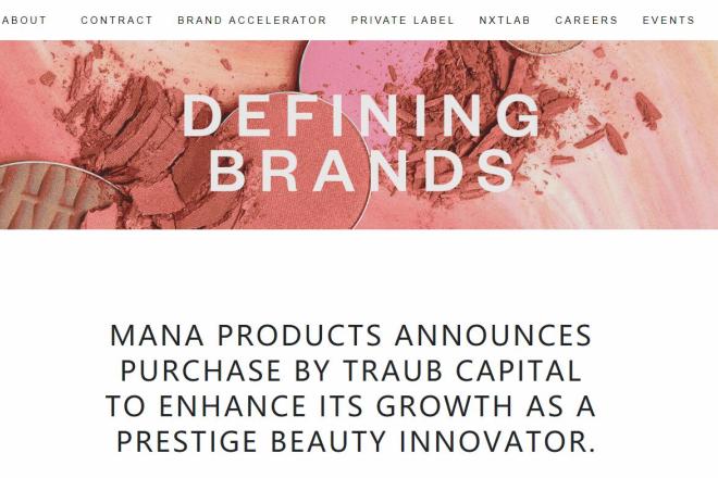 40年历史的美国美容产品制造商 Mana Products 被私募基金收购