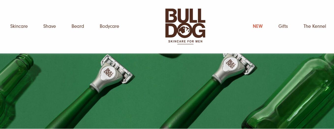 英国男士理容品牌 Bulldog 用回收玻璃啤酒瓶材料制作剃须刀