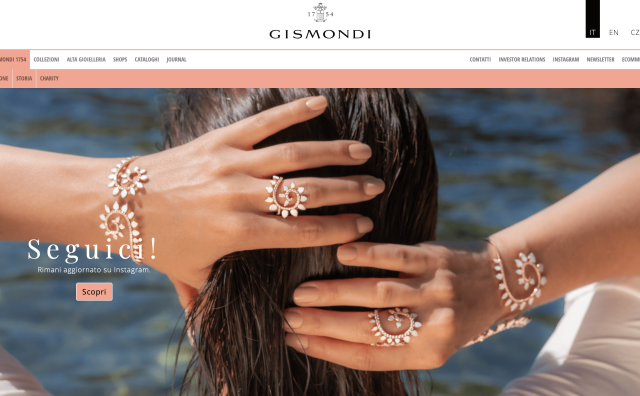 意大利珠宝品牌 GISMONDI 1754 逆势增长，前三季度营业额增长7%