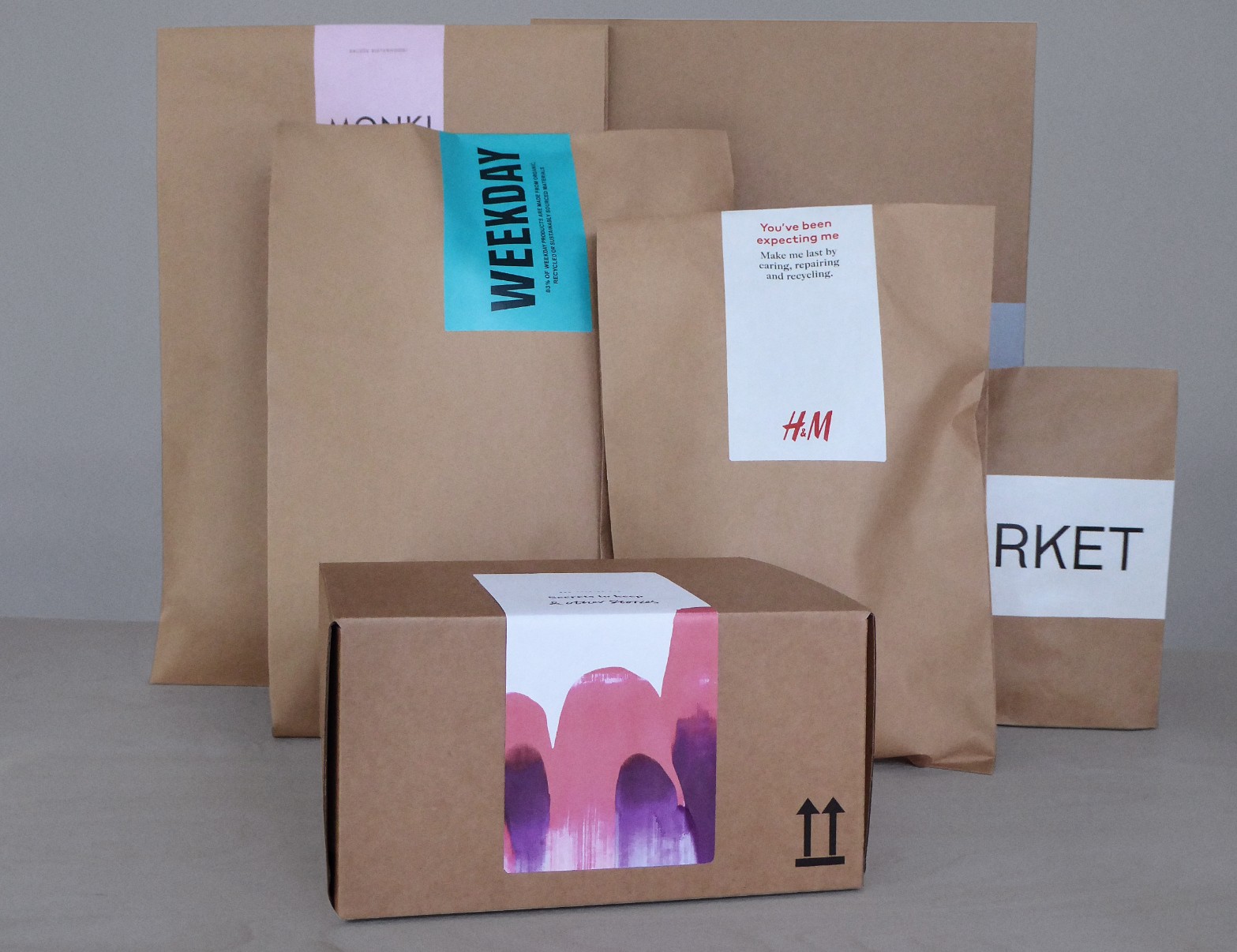 瑞典快时尚巨头 H&M 旗下多个品牌推广可持续纸质包装