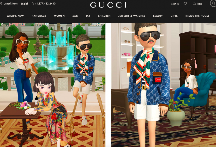 Gucci 与虚拟社交应用“崽崽 Zepeto” 合作，打造 Gucci 梦幻别墅