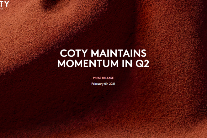 Gucci 和 Burberry 彩妆的中国销售成为Coty集团季报最大亮点：分别增长400%+和48%