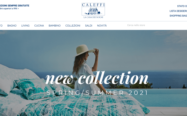 意大利家纺品牌 Caleffi 2020年销售破纪录，同比增长12.6%