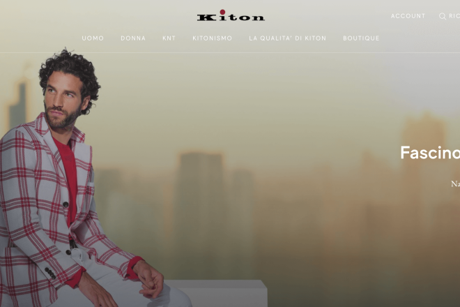 意大利正装品牌 Kiton：绝不会出售公司，目前专注于亚洲市场和电商业务
