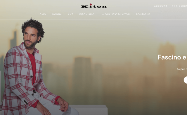 意大利正装品牌 Kiton：绝不会出售公司，目前专注于亚洲市场和电商业务