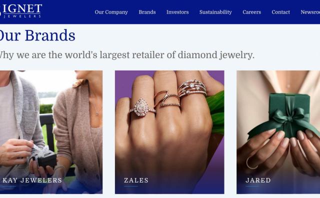 加码线上，全球最大钻石珠宝零售商 Signet 将年销售目标提升至90亿美元