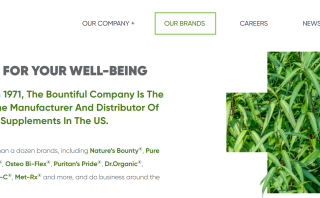 雀巢集团将以57.5亿美元从KKR手中收购美国膳食补剂生产商 The Bountiful Company