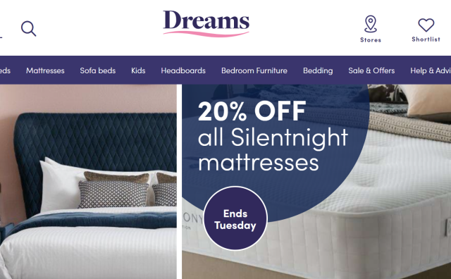 英国最大的寝具零售商 Dreams 被私募基金出售给了全球最大的床垫生产商 Tempur Sealy