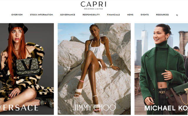 Capri集团上季度销售大涨178%，Versace有望首次突破年销售额10亿美元大关