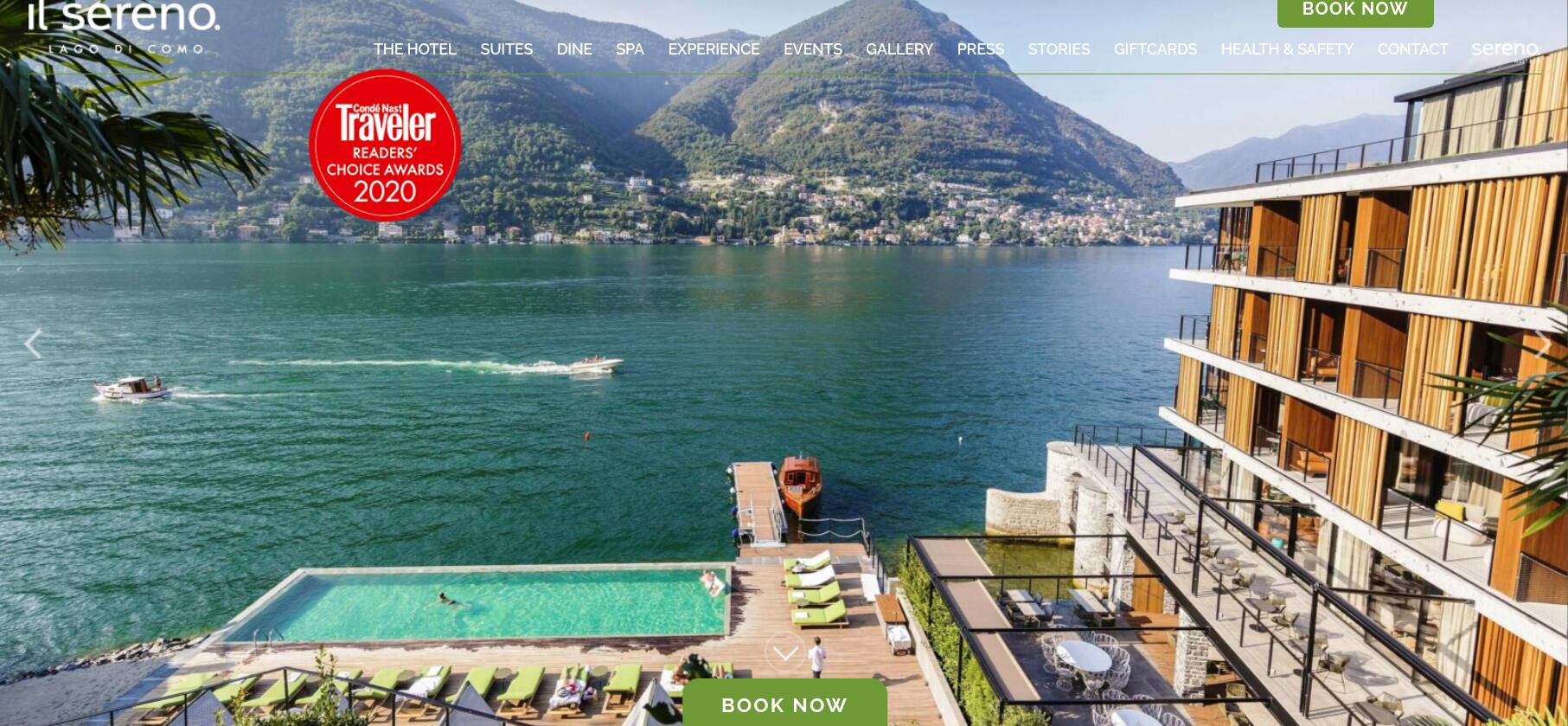 意大利科莫湖畔的豪华酒店Il Sereno推出欧洲首个家具可供出售的套房