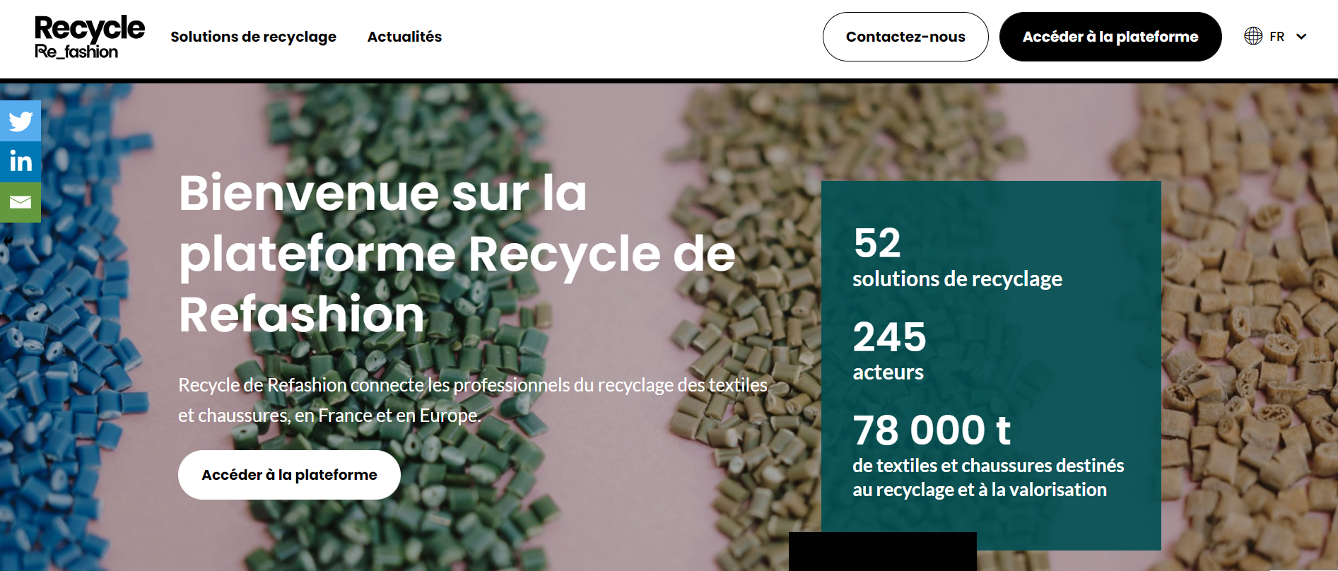 法国纺织品行业环保机构 Refashion 推出材料回收信息交流平台