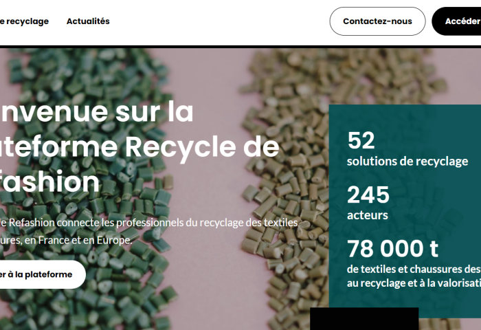 法国纺织品行业环保机构 Refashion 推出材料回收信息交流平台