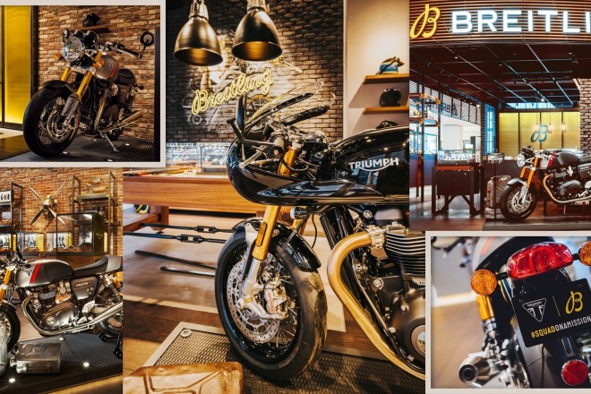 瑞士制表品牌 Breitling（百年灵）和英国摩托车制造商 Triumph 建立长期合作伙伴关系