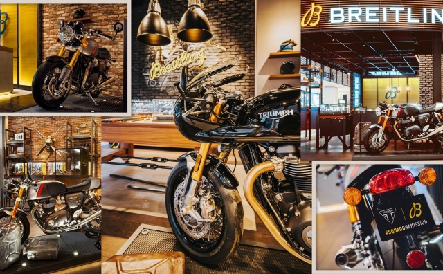 瑞士制表品牌 Breitling（百年灵）和英国摩托车制造商 Triumph 建立长期合作伙伴关系