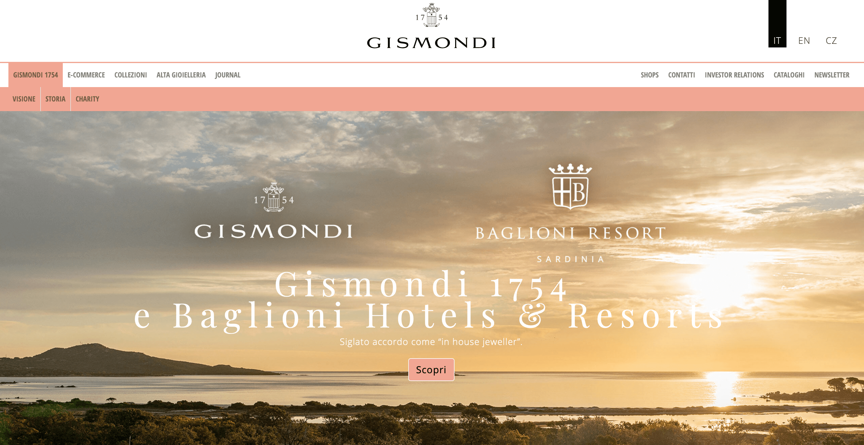 意大利珠宝品牌 Gismondi 1754发布最新财报：2021上半年销售额较2019年同期增长76%