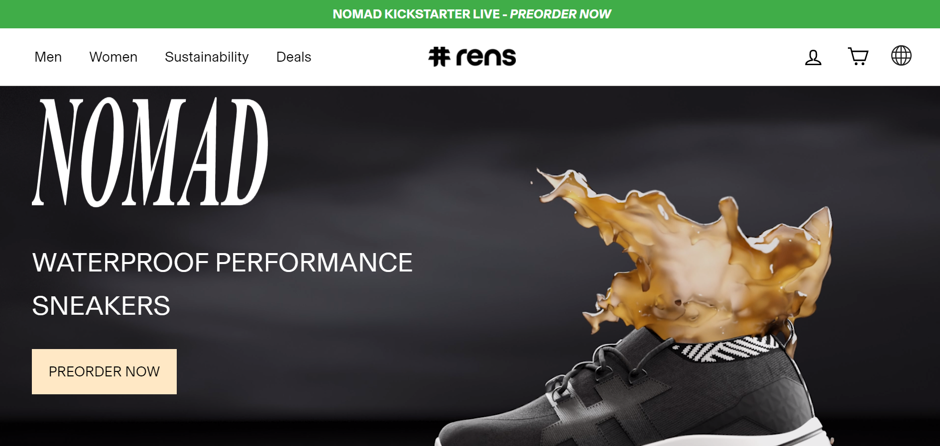 用咖啡渣作运动鞋，芬兰初创公司 Rens 发起众筹