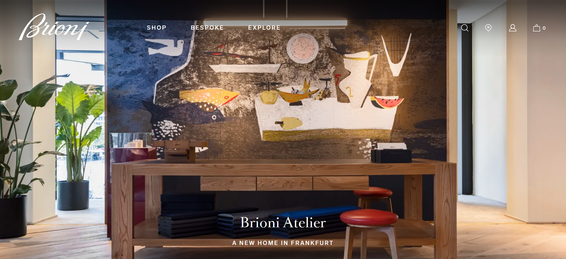 奢侈男装品牌 Brioni 在德国开设首家高级工坊，提供一对一定制服务