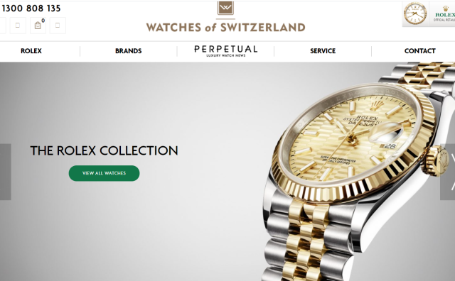 英国奢侈钟表零售商 Watches of Switzerland 上季度销售额上涨超过100%