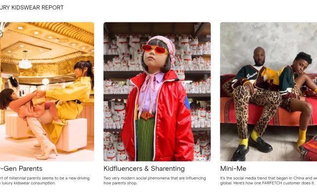 Farfetch发布首份《奢侈童装报告》：街头风、亲子装、有道德意识的产品正流行