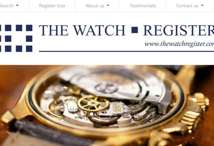 英国最大奢侈手表数据库 Watch Register：帮助手表失主找回遗失和被盗的手表