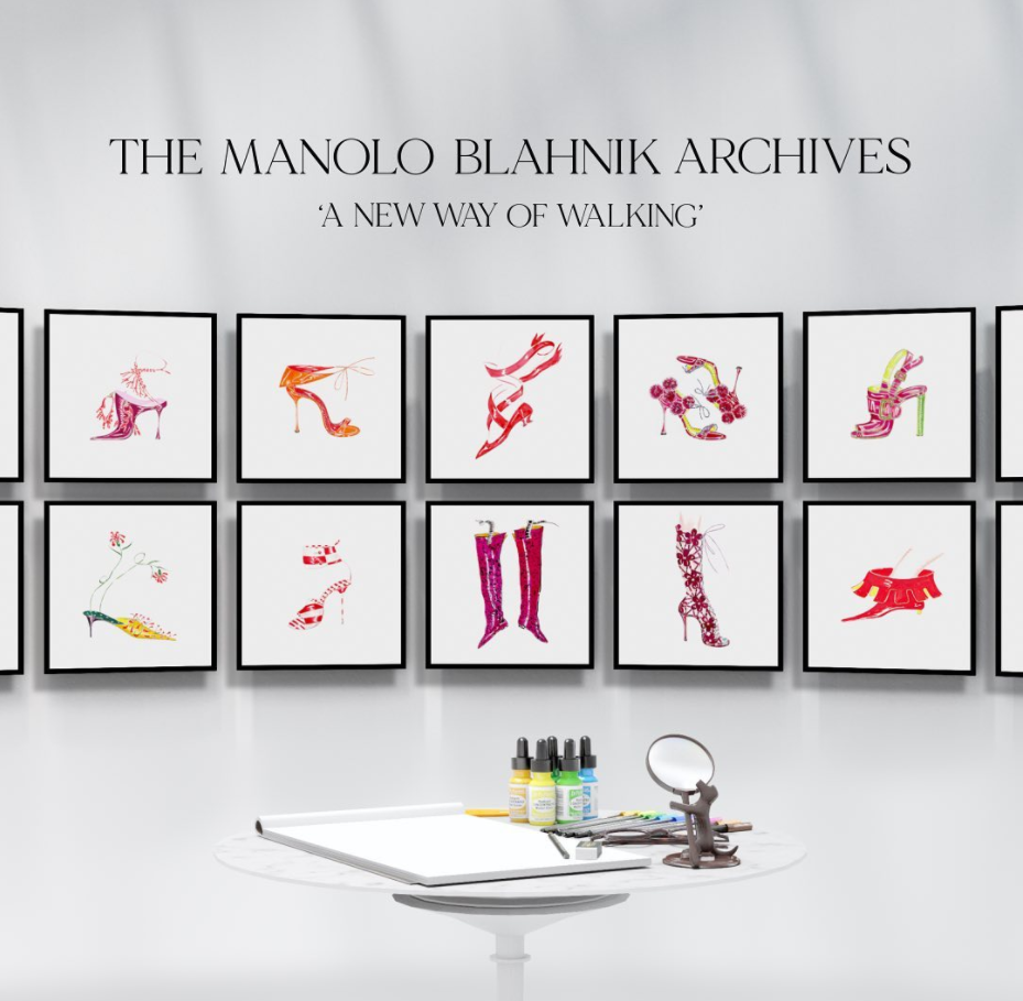 英国奢侈鞋履品牌 Manolo Blahnik 举办虚拟互动展，庆祝品牌成立50周年