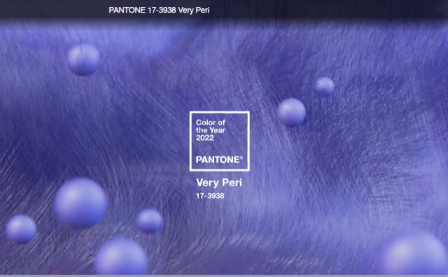 Pantone 公布2022年度色彩：长春花蓝（Very Peri）