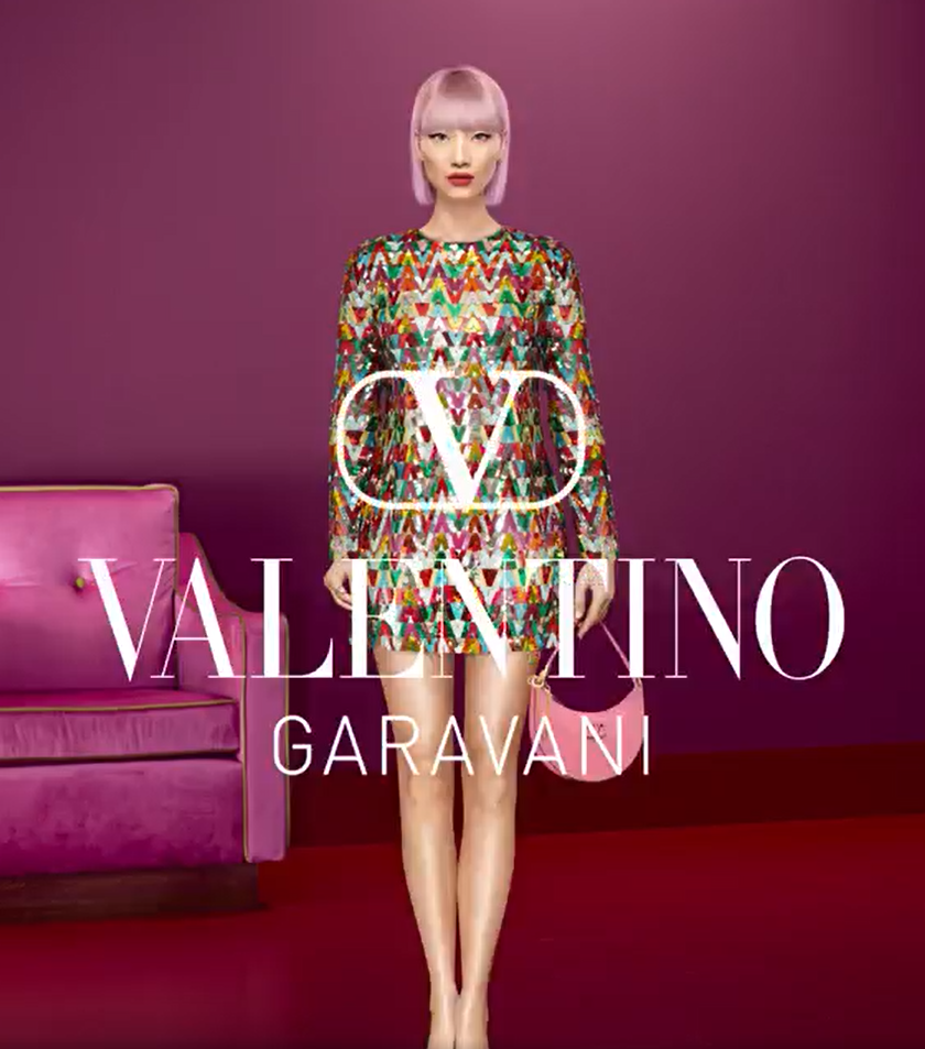 Valentino 联手虚拟换装游戏 Drest 发布新派对系列