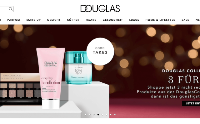 德国高端美妆零售商Douglas公布最新年报：销售额31.2亿欧元，电商大涨46.8%