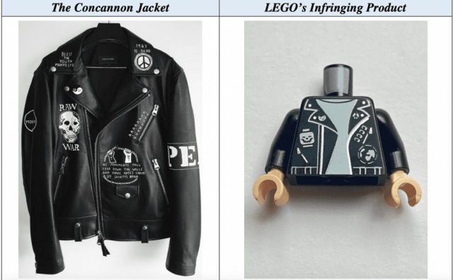 乐高公司被一位艺术家指控侵权其设计的一件皮夹克