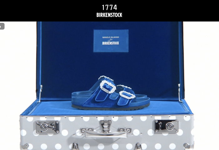 德国百年凉鞋品牌 Birkenstock与英国奢侈鞋履品牌 Manolo Blahnik 推出联名系列