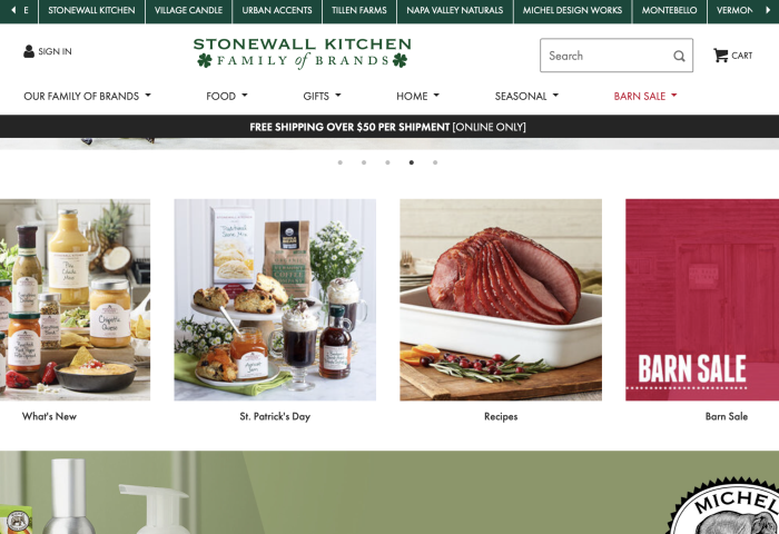 美国调味品制造商Stonewall Kitchen被私募股权公司TA Associations收购