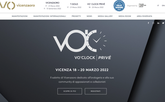 意大利维琴察国际珠宝展 Vicenzaoro参展人数增加24%，1000多家品牌参展