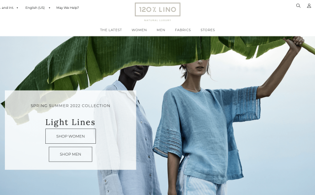 意大利亚麻服饰品牌120% Lino 2021年营业额增长42%达2000万欧元，着力拓展美国市场