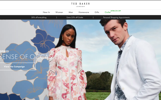 英国时尚品牌 Ted Baker吸引了“众多”潜在收购者的报价