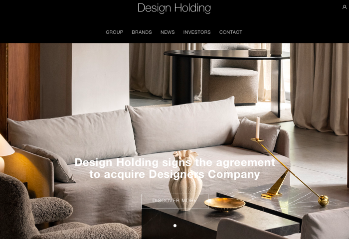 意大利高端家居巨头 Design Holding 2021年销售收入突破7亿欧元，将收购丹麦同行 Danish Designers Company