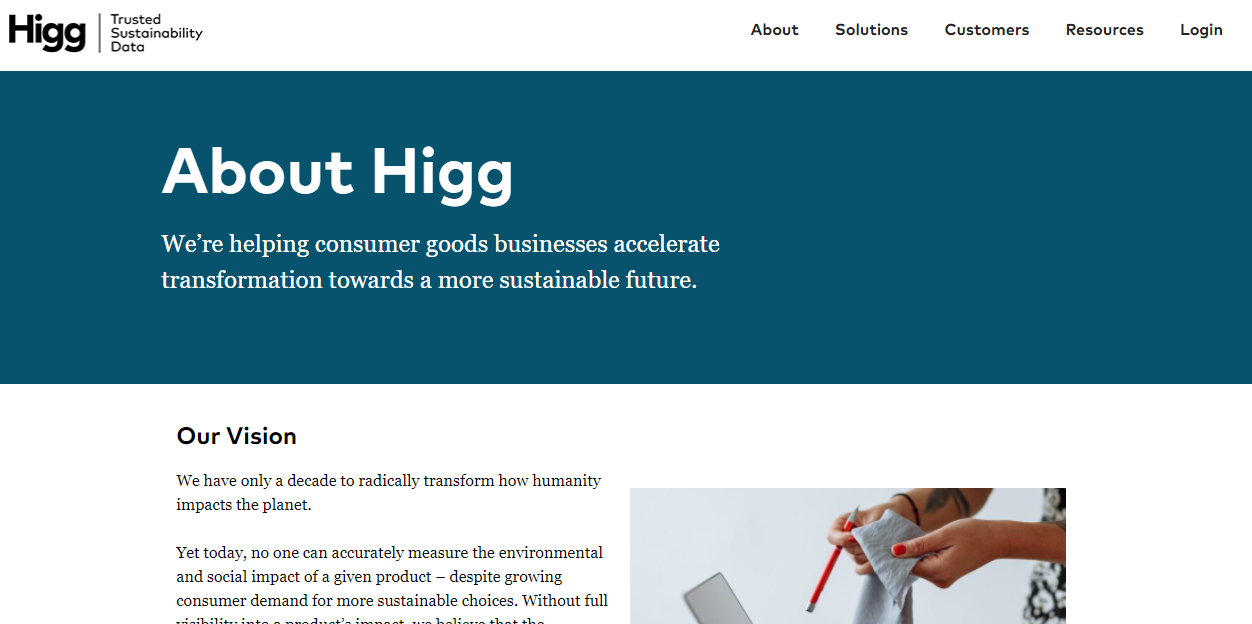 美国可持续时尚数据平台 Higg 完成5000万美元的B轮融资
