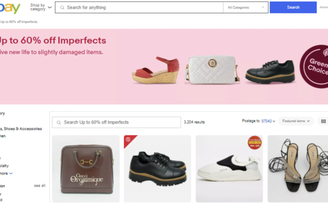 eBay 英国站推出“Imperfects”平台销售全新“轻微瑕疵”时尚商品