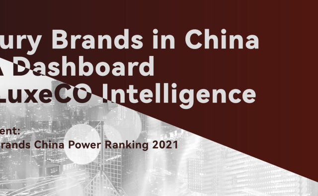 English version is now available ! 《Luxury Brands in China: A Dashboard and Power Ranking by LuxeCO Intelligence》 (49 pages)
