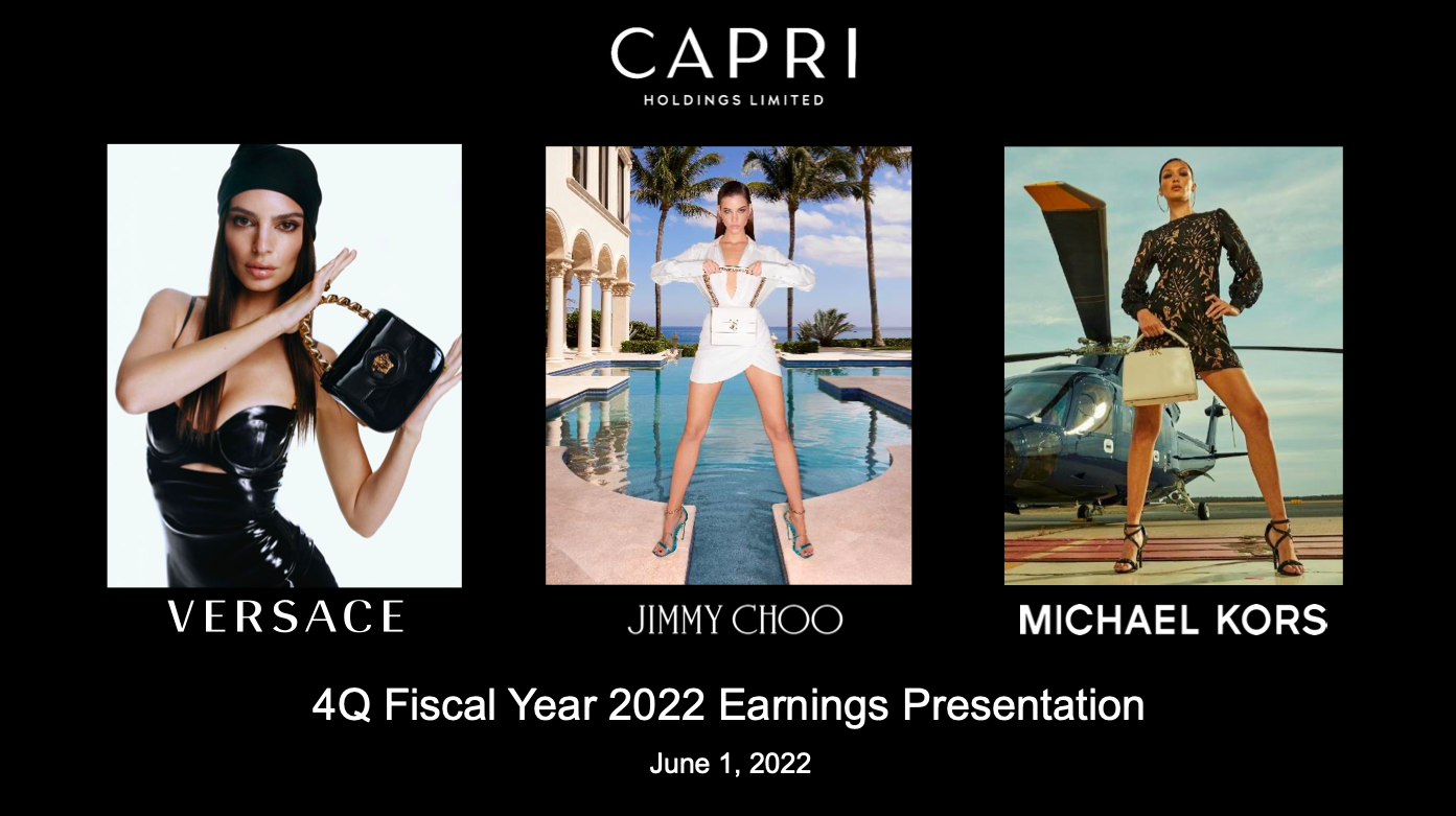Capri 集团上财年业绩创历史新高，Versace 品牌年销售额突破10亿美元大关
